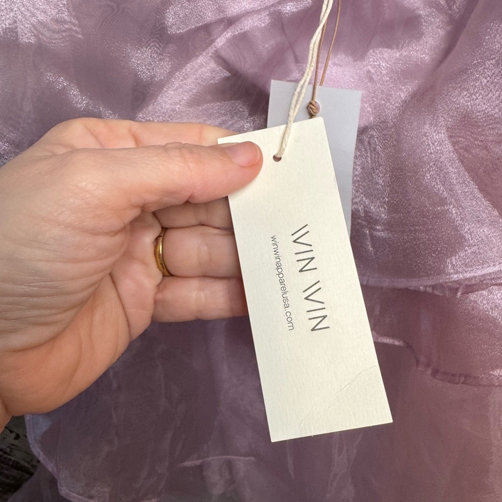WinWin Lavender Pink Ruffled Mini Dress - Picture 6 of 7